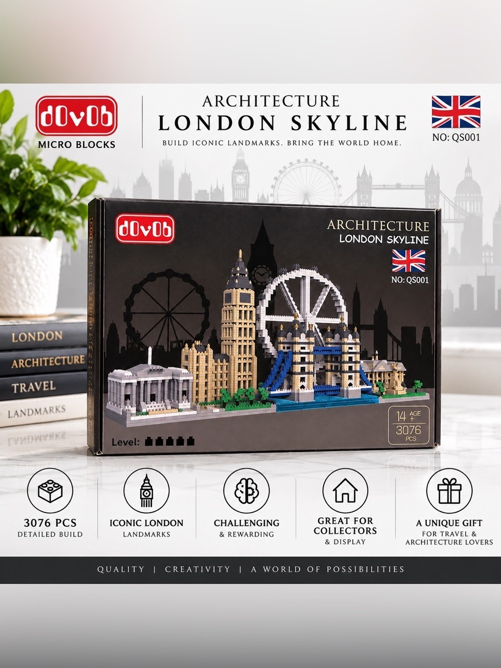 dOvOb London Skyline Architecture Micro Blocks 3076 Pieces QS001
